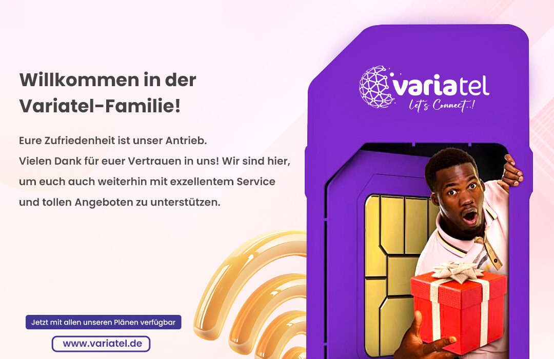 Werden Sie Teil der Variatel-Familie, in Verbindung zu bleiben, sondern eine Notwendigkeit. Bei Variatel haben wir uns der Bereitstellung nahtloser, zuverlässiger und schneller Konnektivität verschrieben